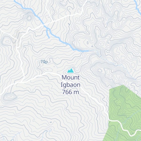 Map of Mount Igbaon