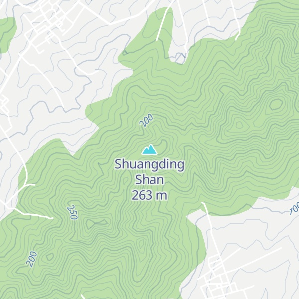 Map of Shuangding Shan