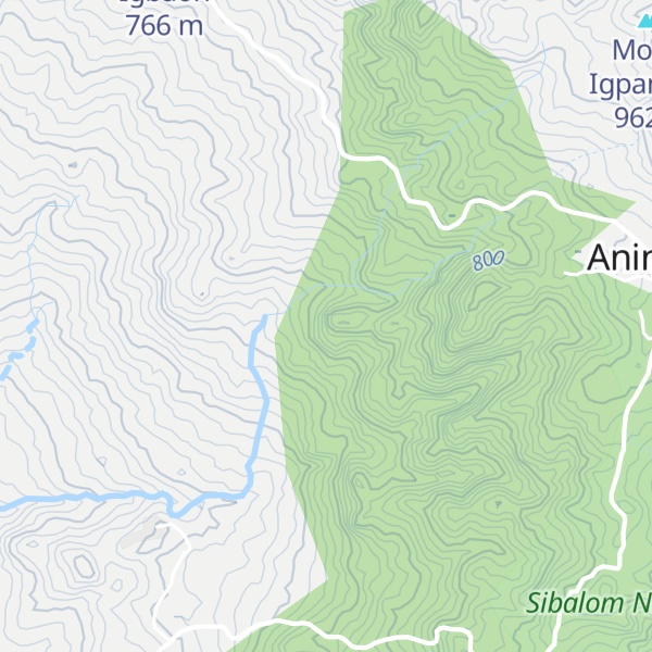 Map of Mount Tagbagan