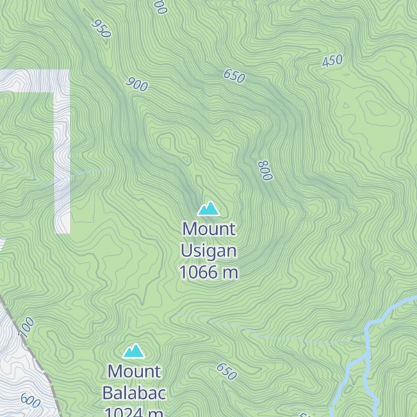 Map of Mount Usigan