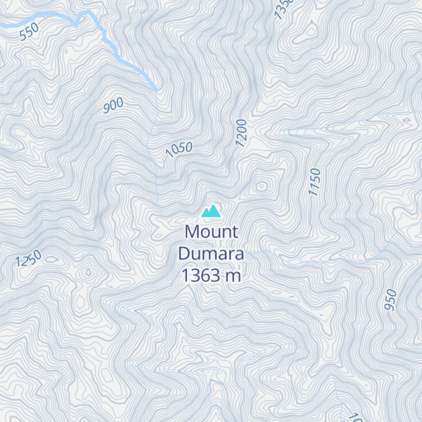 Map of Mount Dumara