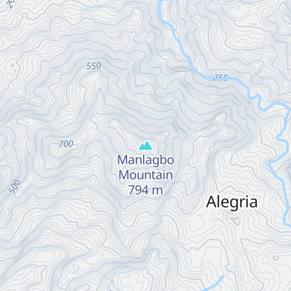 Map of Manlagbo Mountain