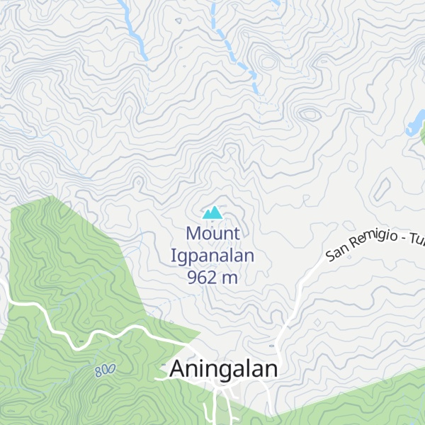 Map of Mount Igpanalan
