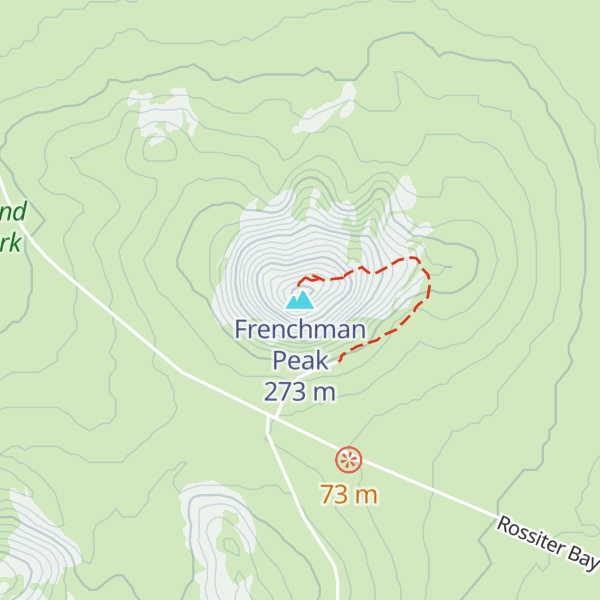 Map of Frenchman Peak