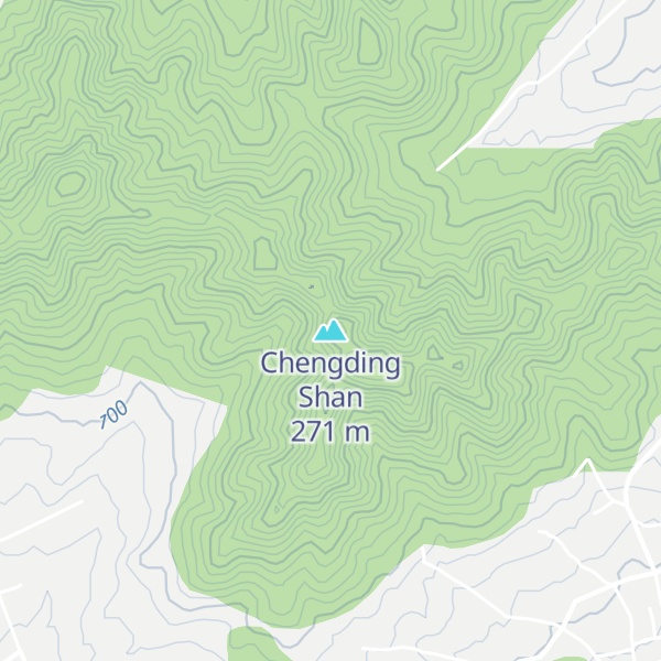 Map of Chengding Shan