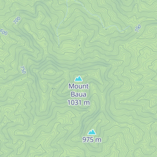 Map of Mount Baua