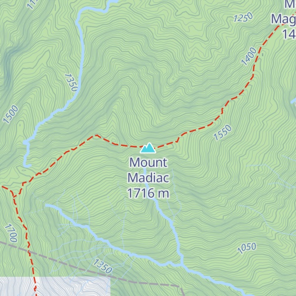 Map of Mount Madiac