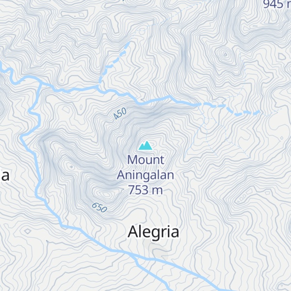 Map of Mount Aningalan