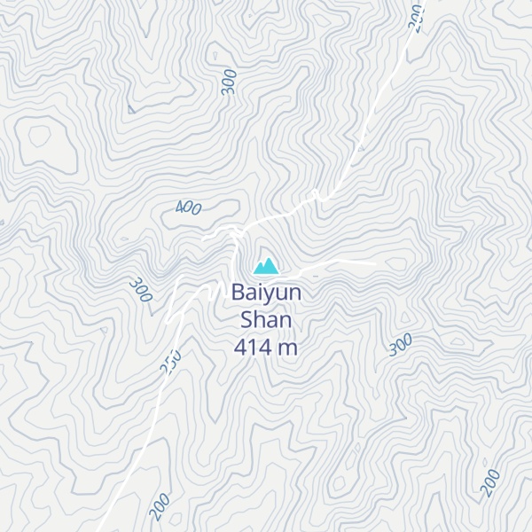 Map of Baiyun Shan