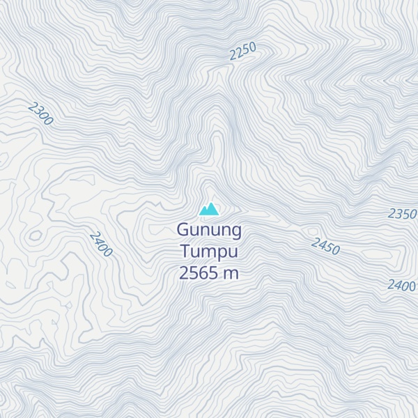 Map of Gunung Tumpu