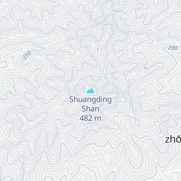 Map of Shuangding Shan
