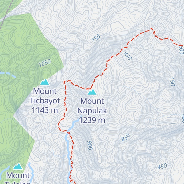 Map of Mount Napulak