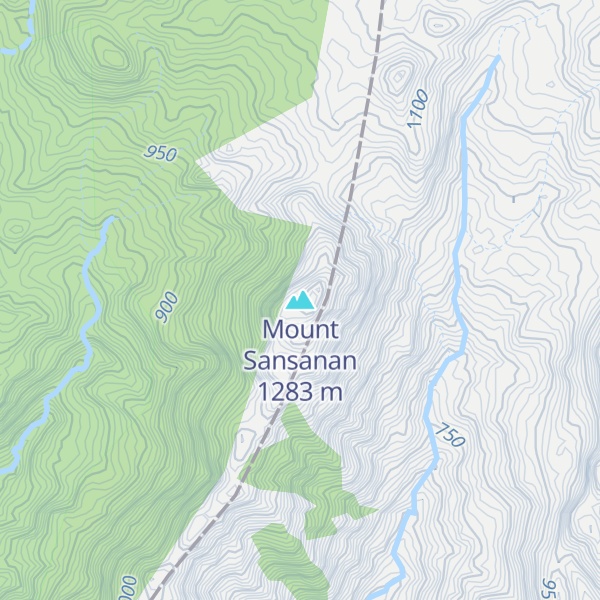 Map of Mount Sansanan