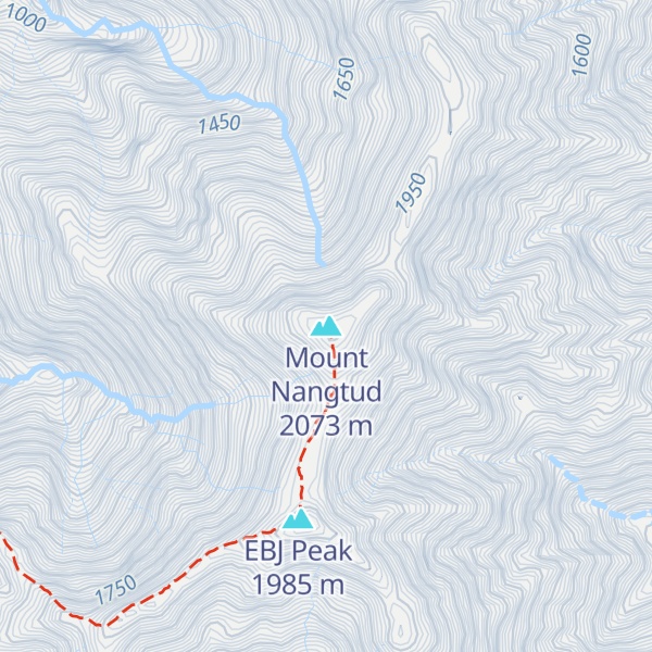 Map of Mount Nangtud