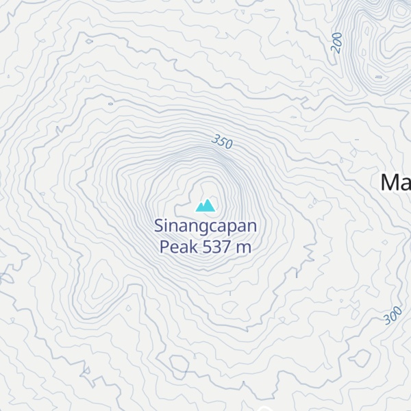 Map of Sinangcapan Peak