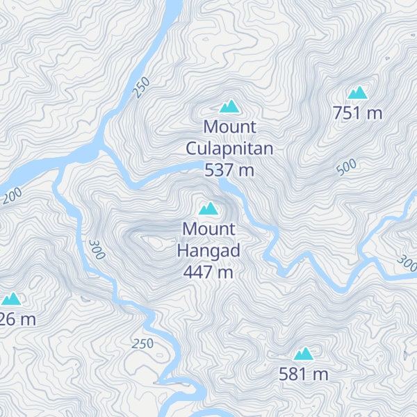 Map of Mount Hangad