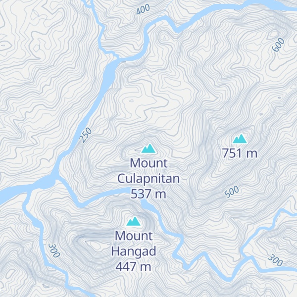 Map of Mount Culapnitan