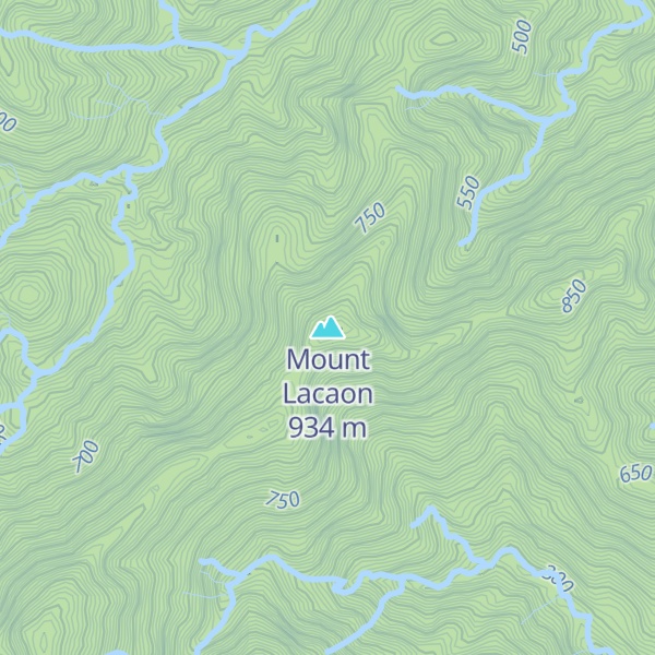 Map of Mount Lacaon