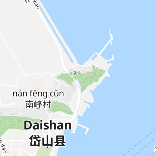 Map of Nanfeng Shan