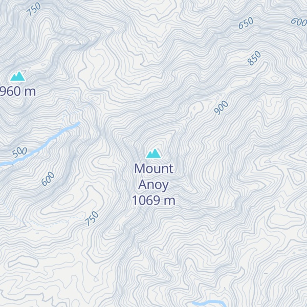 Map of Mount Anoy