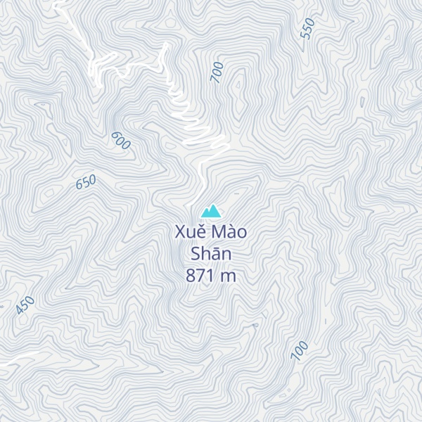 Map of Xuě Mào Shān