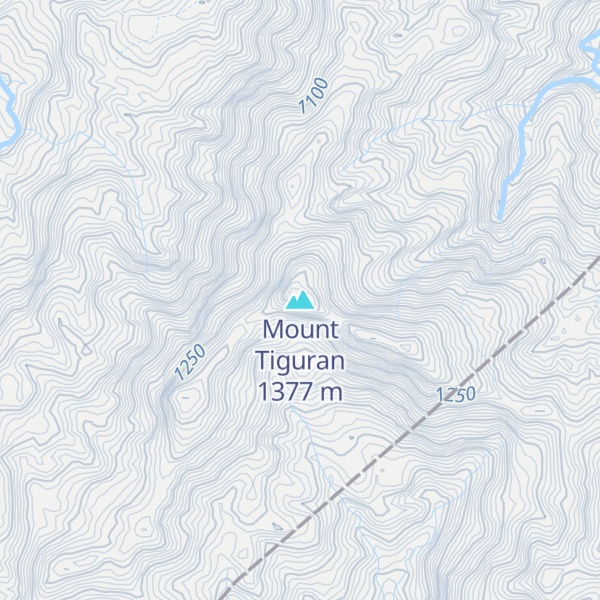 Map of Mount Tiguran