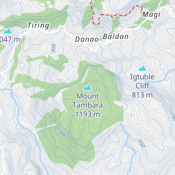 Map of Mount Tambara