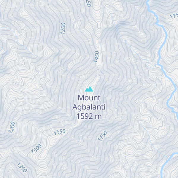 Map of Mount Agbalanti