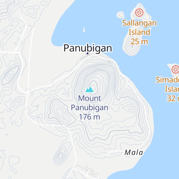Map of Mount Panubigan