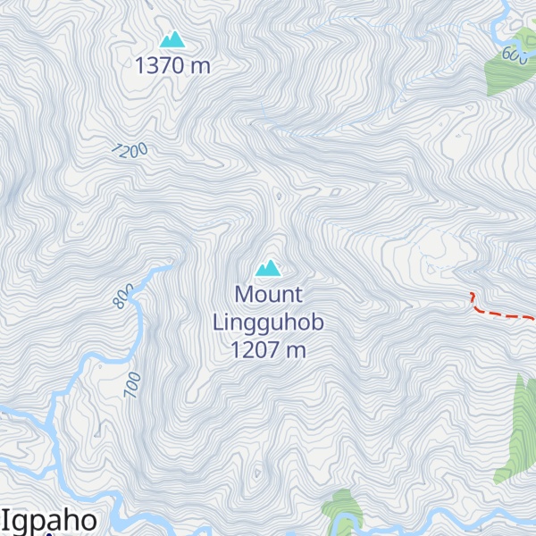 Map of Mount Lingguhob