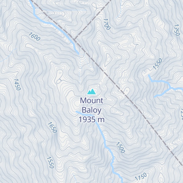 Map of Mount Baloy