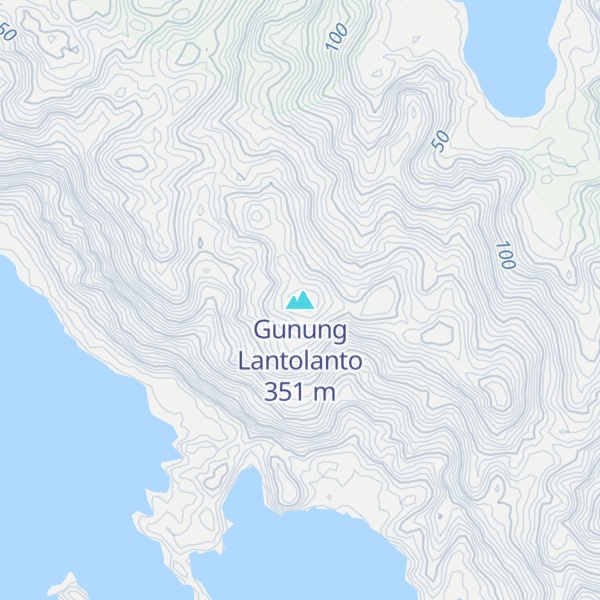 Map of Gunung Lantolanto