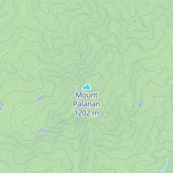 Map of Mount Palanan