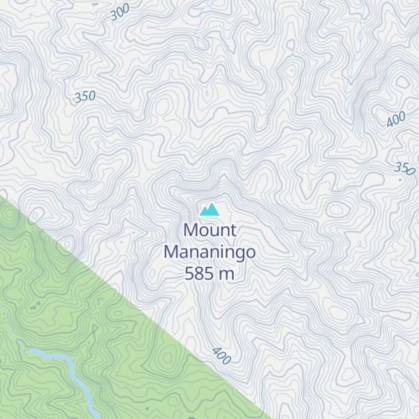 Map of Mount Mananingo