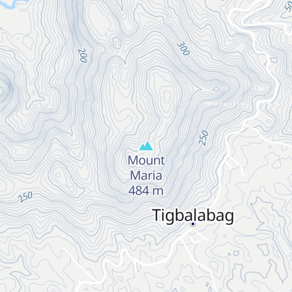 Map of Mount Maria