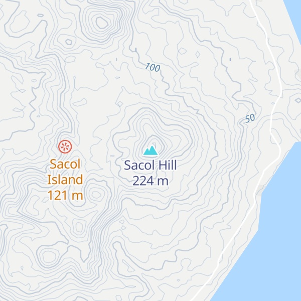 Map of Sacol Hill