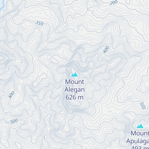 Map of Mount Alegan