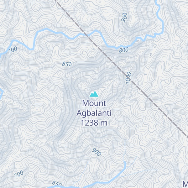 Map of Mount Agbalanti