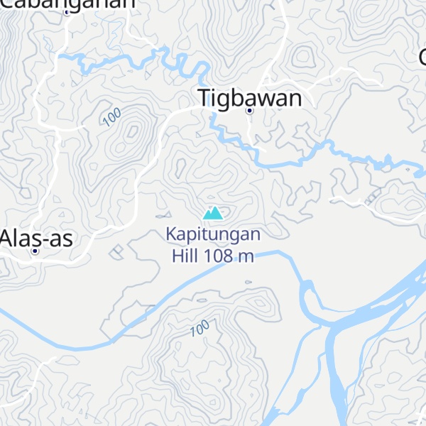 Map of Kapitungan Hill