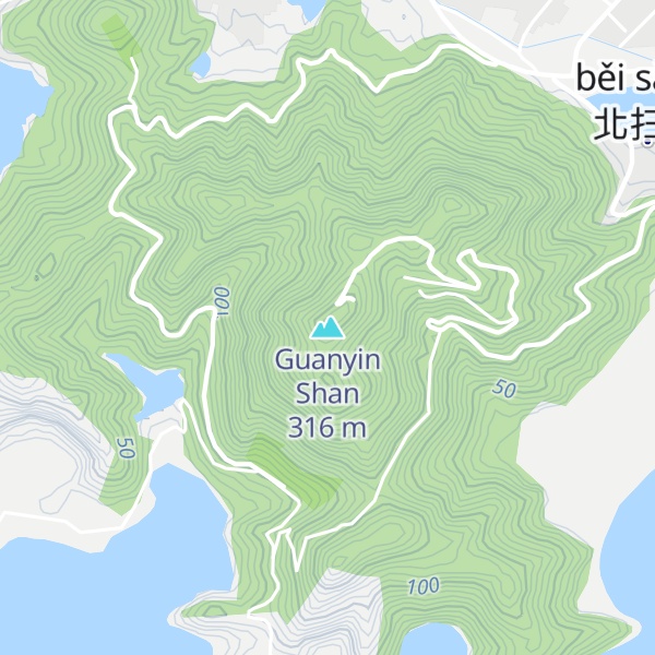 Map of Guanyin Shan