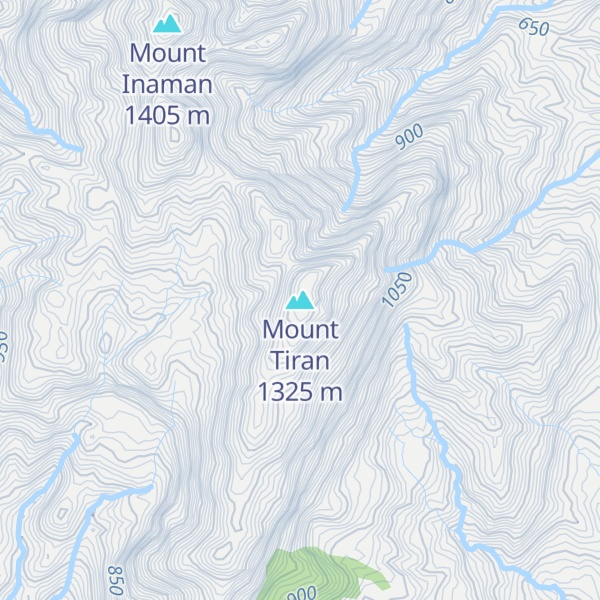 Map of Mount Tiran