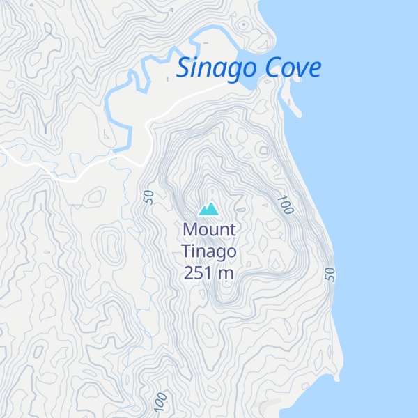 Map of Mount Tinago