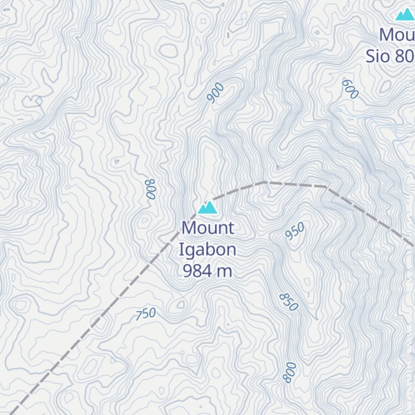 Map of Mount Igabon