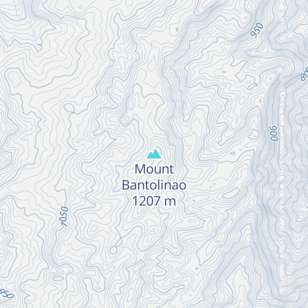 Map of Mount Bantolinao
