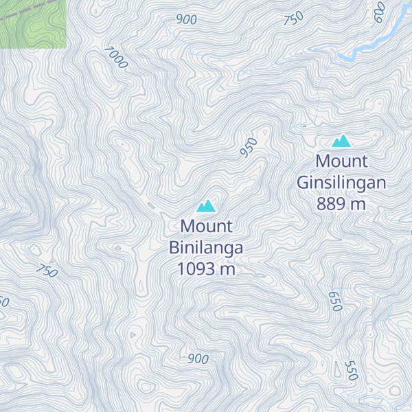 Map of Mount Binilanga