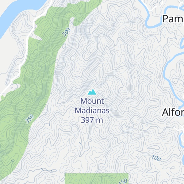 Map of Mount Madianas