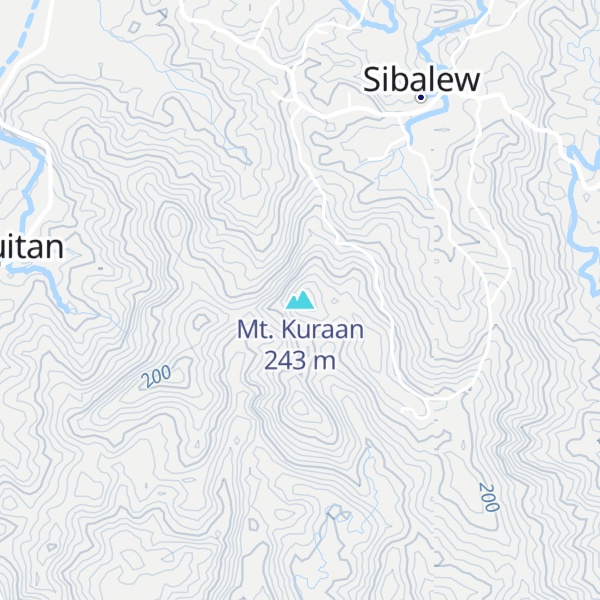 Map of Mt. Kuraan