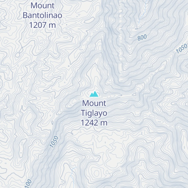 Map of Mount Tiglayo