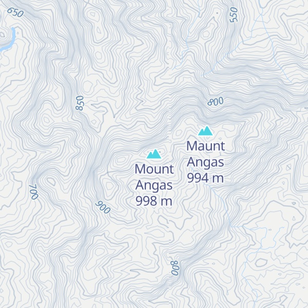 Map of Mount Angas