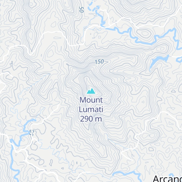 Map of Mount Lumati